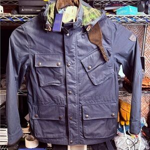 Men's Navy Jacket with Hood